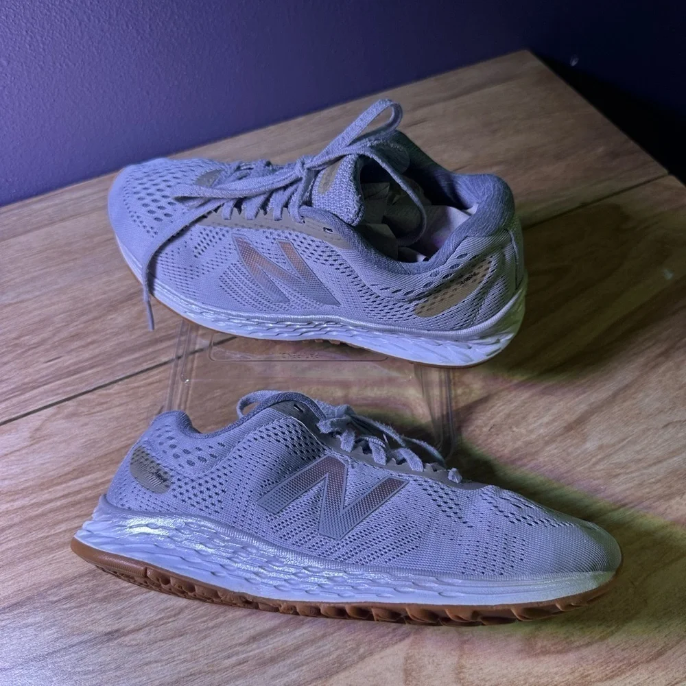New Balance Light Gray Athletic Sneakers